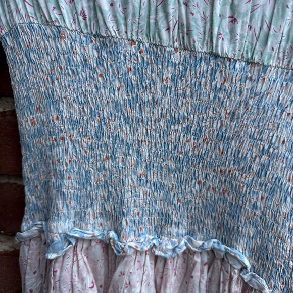 Stellah $225 SK8514 Floral Multi Color Flounce Dress sz large NEW - Picture 4 of 7